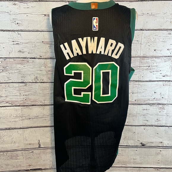 NIKE Gordon Hayward Boston Celtics NBA Dri Fit Jersey Black/Green-Large - Picture 2 of 5